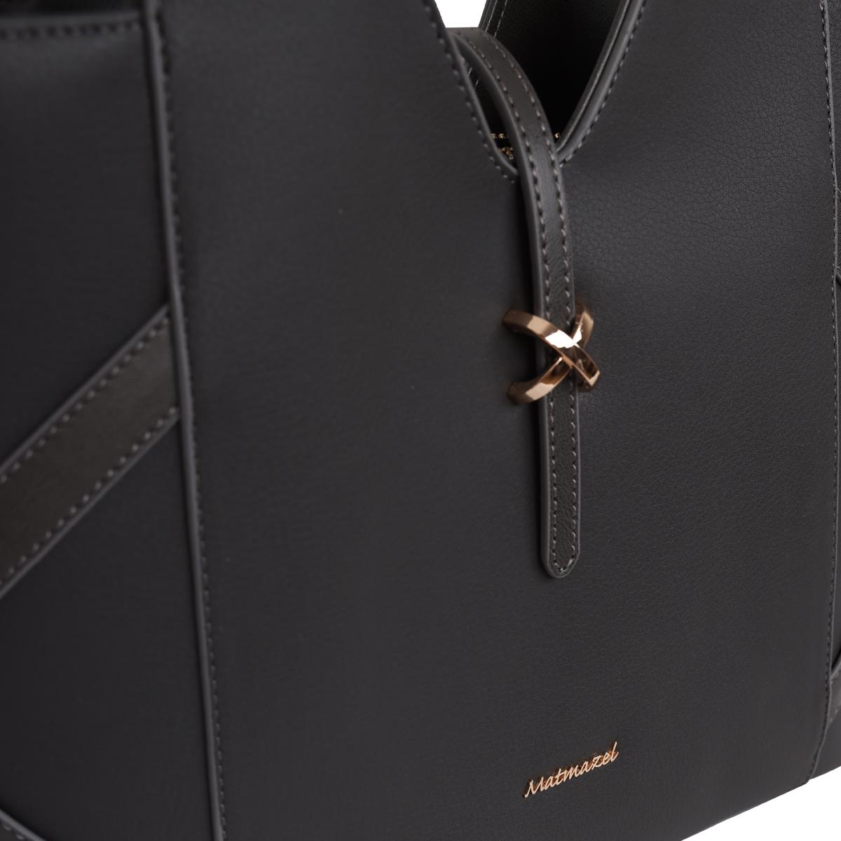 Matmazel Filza Grey Shoulder Bag