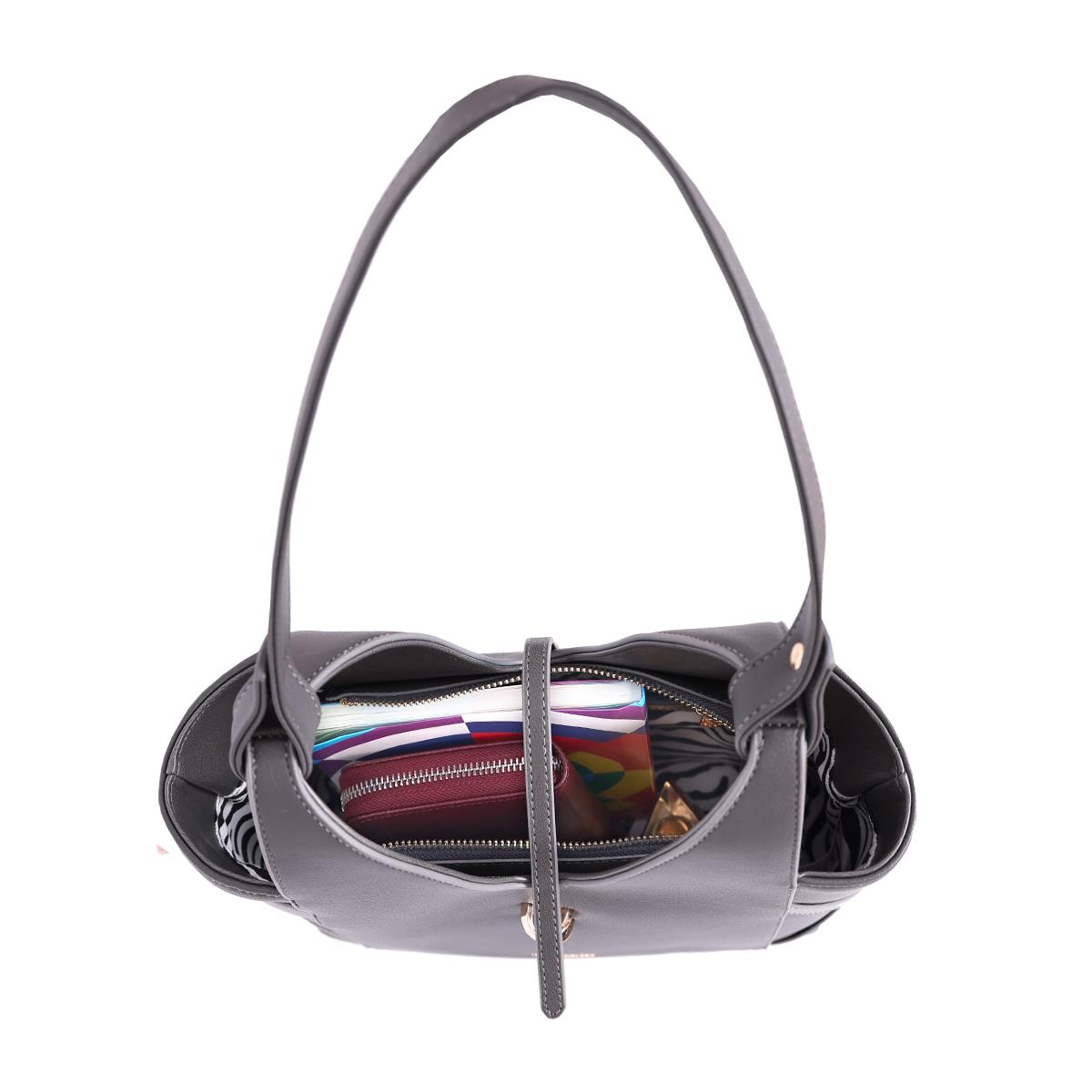 Matmazel Filza Grey Shoulder Bag