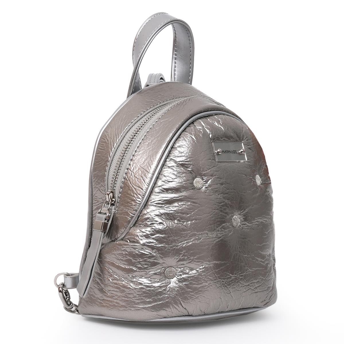 Matmazel Keid Silver Women’s Backpack