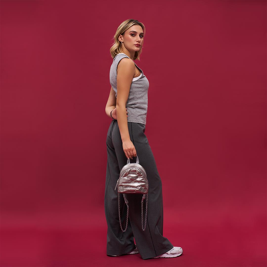 Matmazel Keid Silver Women’s Backpack