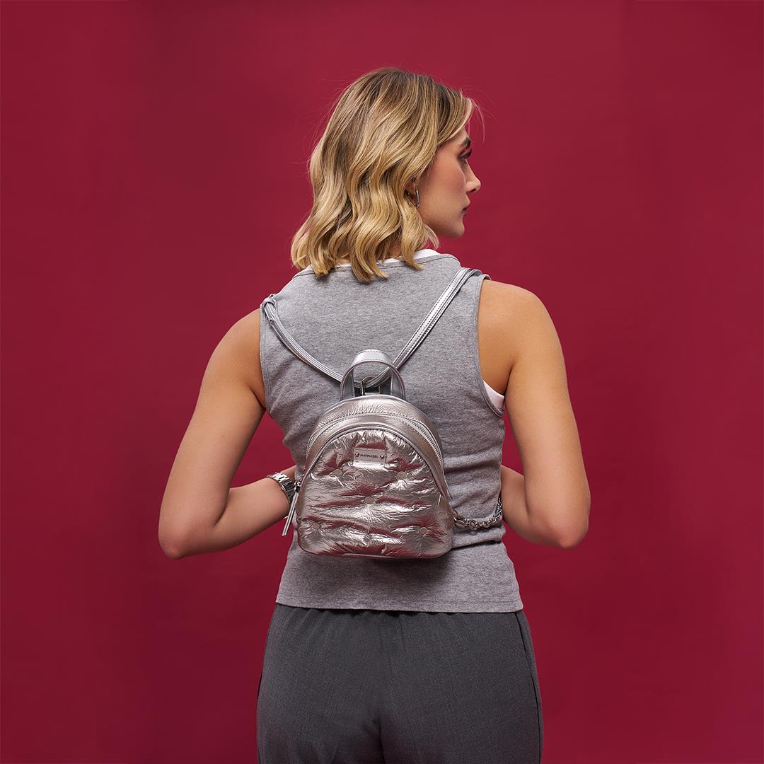 Matmazel Keid Silver Women’s Backpack