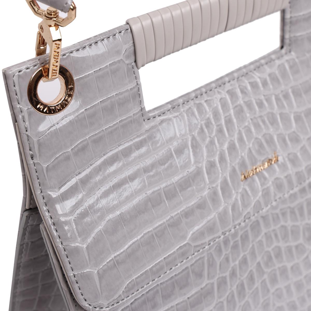 Matmazel Tejat Gray Women’s Hand & Shoulder Bag
