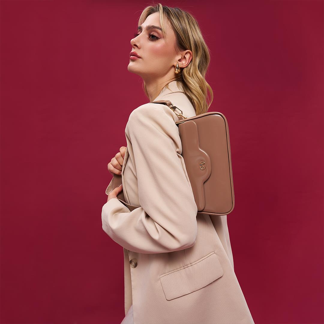 Matmazel Aureus Taupe Women’s Shoulder Bag