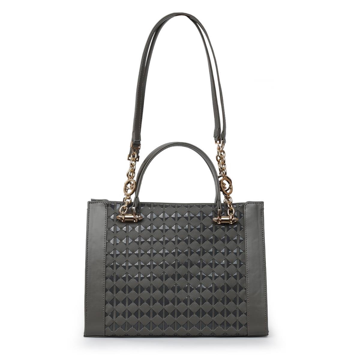 Matmazel Becrux Gray Women’s Hand and Shoulder Bag