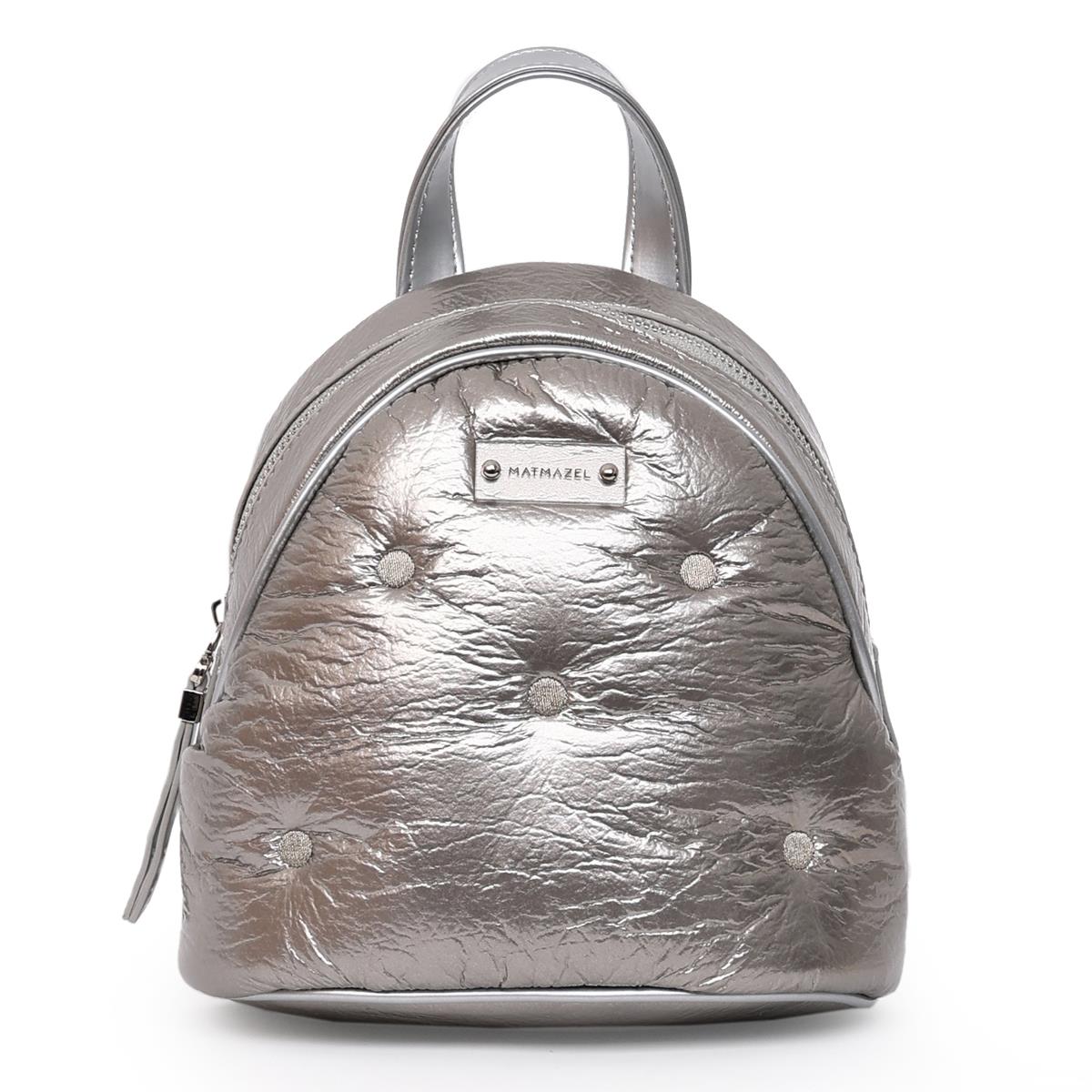 Matmazel Keid Silver Women’s Backpack
