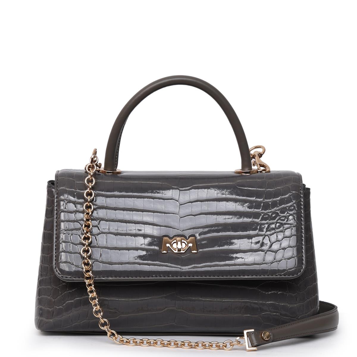 Matmazel Scheat Gray Women’s Hand and Shoulder Bag